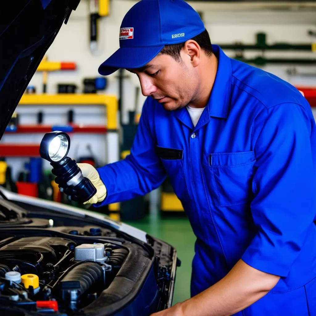 car engine inspection